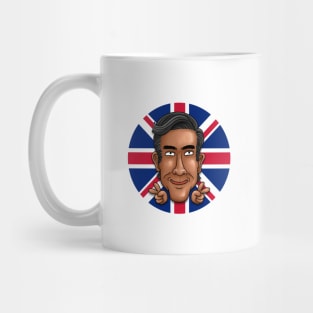 Rishi Sunak Victory Sign British Flag Mug